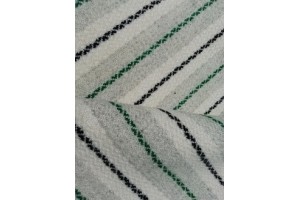 Natural undyed Grey & ecru with Green stripe . NL46 Natural undyed Grey & ecru with Green stripe . NL46